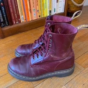 Dr. Martens Red Lace Up Boots